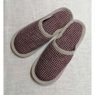 Soft waffle fabric slippers 2