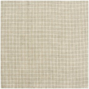 Checked linen fabric