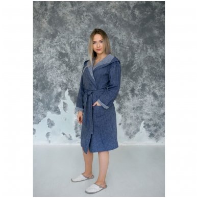 Light linen bathrobe 1 Light linen bathrobe 1