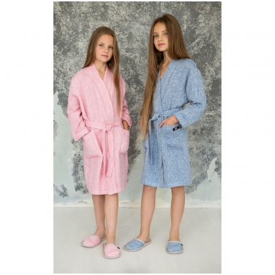 Light  linen bathrobe for children 1