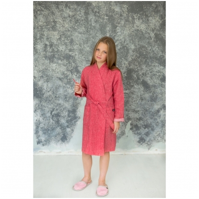 Light linen bathrobe for children 3 Light linen bathrobe for children 3