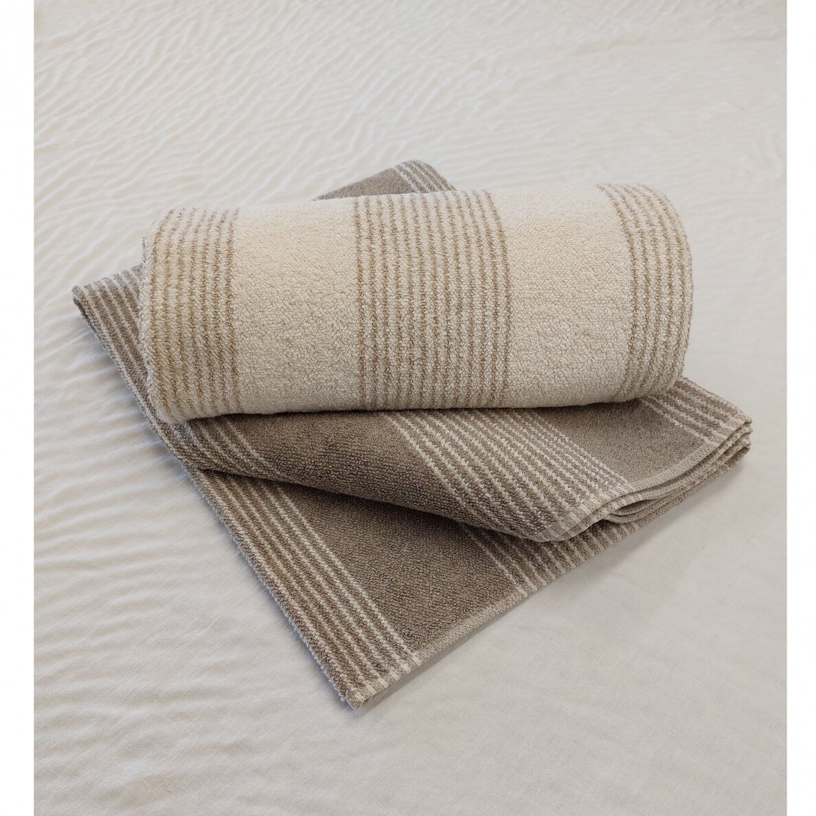 Rough linen terry towel 1