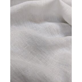 Softened bleached linen fabric, width 275 cm
