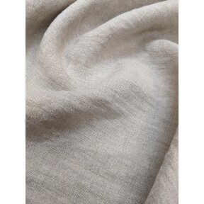 Softened natural linen fabric, width 235 cm