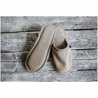 Softened terry slippers