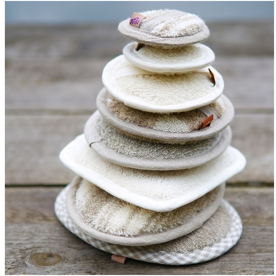 Softened cosmetic sponges Softened cosmetic sponges
