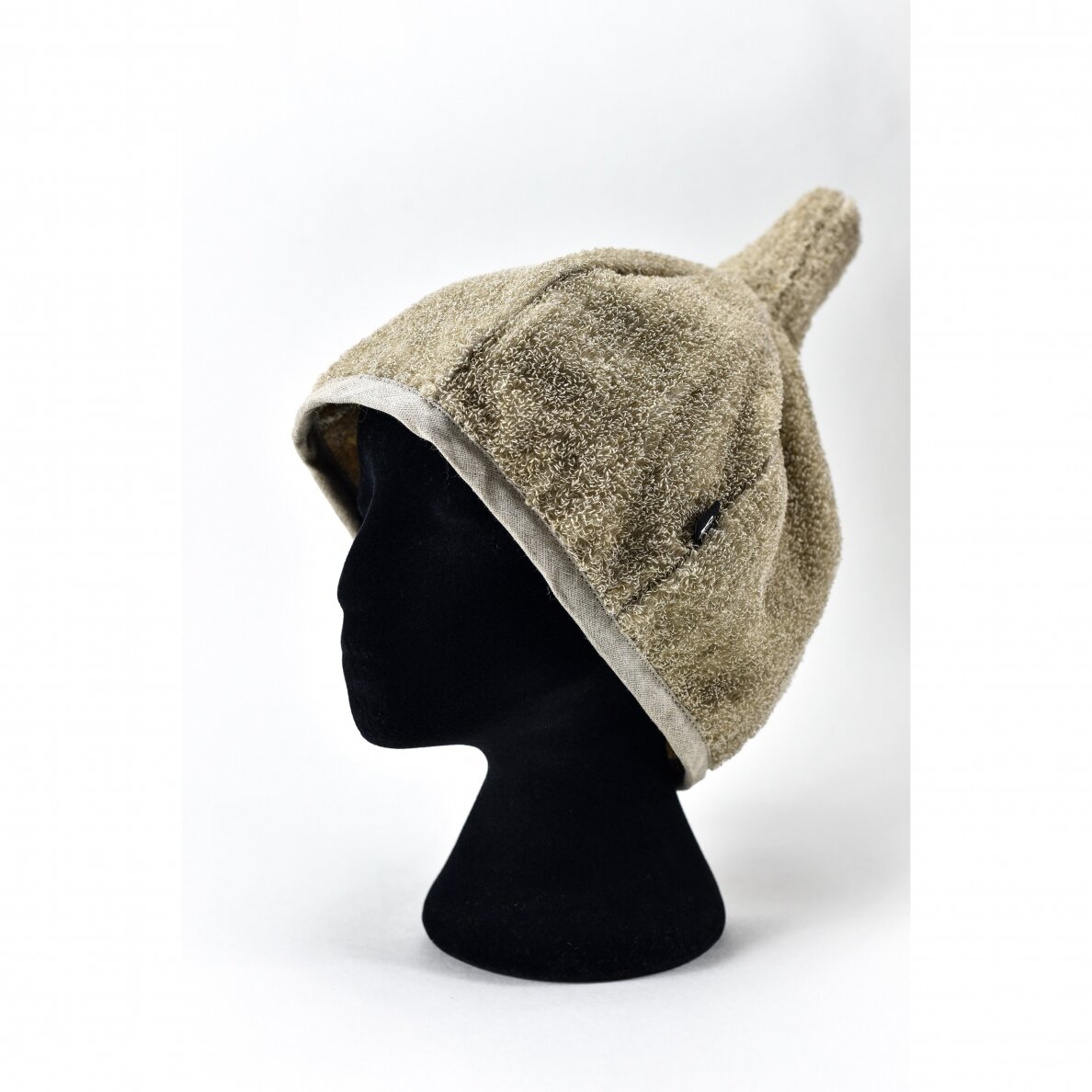 Rough linen sauna hat