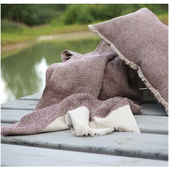 Linen waffle plaid Linen waffle plaid