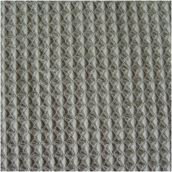 Half linen waffle fabric 1