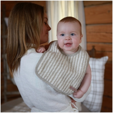Linen baby bib