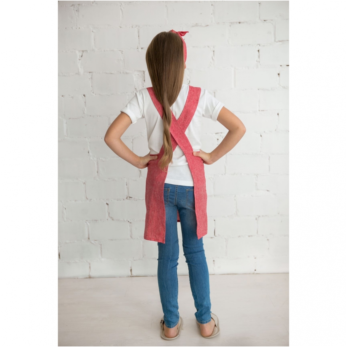 Linen kitchen apron for children 1 Linen kitchen apron for children 1