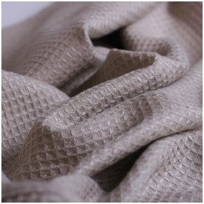 Linen waffle fabric, width 155 cm