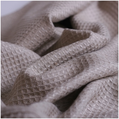 Linen waffle fabric, width 155 cm